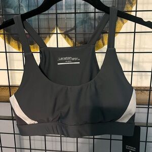 Lanston Sport Gray Women's Sports Bra